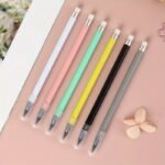 1Pc Pencil That Never Runs Out Without Sharpening, Black Technology With Eraser, Macaron Color, Durable And Creative Pencil - Image 6