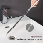 1Pc Flexible Sink & Drain Cleaning Brush, Sewer Dredge Hair Clog Remover, Manual Plumbing Snake Tool For Toilet, Bathroom, Kitchen - No Electricity Needed - Image 6