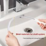 1Pc Flexible Sink & Drain Cleaning Brush, Sewer Dredge Hair Clog Remover, Manual Plumbing Snake Tool For Toilet, Bathroom, Kitchen - No Electricity Needed - Image 8