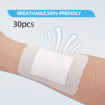 30Pcs Breathable Wound Dressing Stickers - Skin-Friendly, Self-Adhesive Bandages With Latex Backing For Secure Hold, Ideal For Minor Cuts & Scrapes, Comfortable And Easy To Use