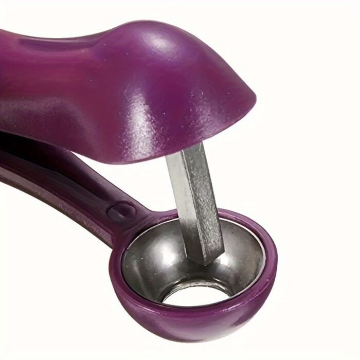 1Pc Heavy-Duty Cherry, Plum, Apricot, Hawthorn, Date Corer - Efficient Pit Remover With Non-Slip Grip, Quick-Core Mechanism, Compact Kitchen Tool For Baking, Jam, Pie Making - Easy-Clean Design, Fruit Pitting Device, Ergonomic Handle, Highquality Plastic - Image 6