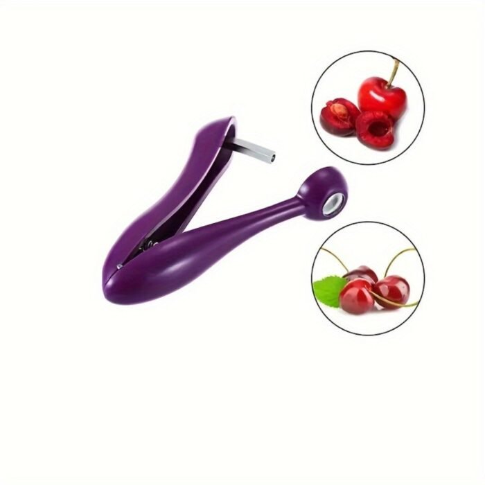 1Pc Heavy-Duty Cherry, Plum, Apricot, Hawthorn, Date Corer - Efficient Pit Remover With Non-Slip Grip, Quick-Core Mechanism, Compact Kitchen Tool For Baking, Jam, Pie Making - Easy-Clean Design, Fruit Pitting Device, Ergonomic Handle, Highquality Plastic - Image 5