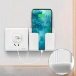 Multifunctional Wall-Mounted Mobile Charger Holder With 1Pc Shower Storage For Phones, Remote Control Organizer, No-Electricity Needed, Durable Plastic Material, Space-Saving Design - Image 7