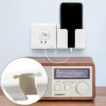 Multifunctional Wall-Mounted Mobile Charger Holder With 1Pc Shower Storage For Phones, Remote Control Organizer, No-Electricity Needed, Durable Plastic Material, Space-Saving Design - Image 8