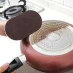 1Pc Magic Sponge Grill Brush With Plastic Handle, Reusable Kitchen Cleaning Tool For Pots, Pans, Grills, No Electricity Needed, Ideal Christmas Gift - Image 2