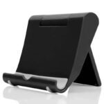 1Pc Foldable Universal Lazy Bracket Stand For Mobile Phones And Tablets - Abs Material, Portable And Multi-Functional For Desktop And Bedside Use - Image 3