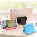 1Pc Foldable Universal Lazy Bracket Stand For Mobile Phones And Tablets - Abs Material, Portable And Multi-Functional For Desktop And Bedside Use - Image 6