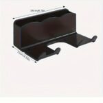 1Pc Wall Mounted Hair Dryer Stand, Bathroom Organizer Stand, Hands-Free Hair Dryer Stand, Suitable For Small To Large Dryers, Space Saving Storage Accessories - Image 8