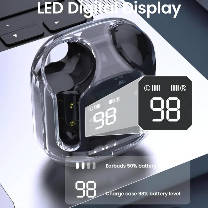Wireless Headphones, Led Battery Display, High-Quality Music Game Headphones, With Microphone For Android & Ios - Image 10