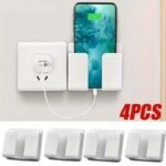 4Pcs Multi-Function Wall Mount Phone Holders With Adhesive & Remote Control Holder - Ideal For Home And Office Use, Phone Stand - Image 4