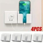 4Pcs Multi-Function Wall Mount Phone Holders With Adhesive & Remote Control Holder - Ideal For Home And Office Use, Phone Stand - Image 2