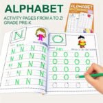 1Pc Unique And Engaging Alphabet Activity Book For Children: Easy-To-Follow Exercises That Promote Learning And Play