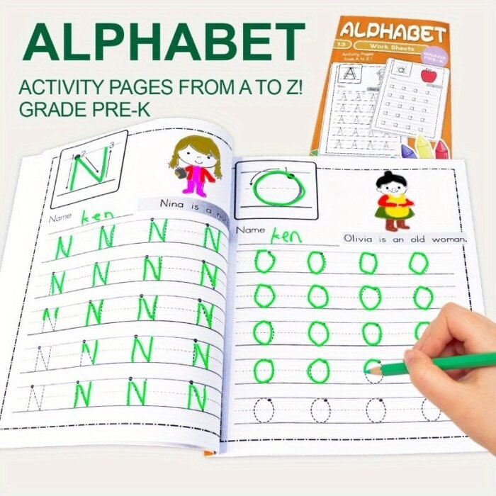 1Pc Unique And Engaging Alphabet Activity Book For Children: Easy-To-Follow Exercises That Promote Learning And Play - Image 1