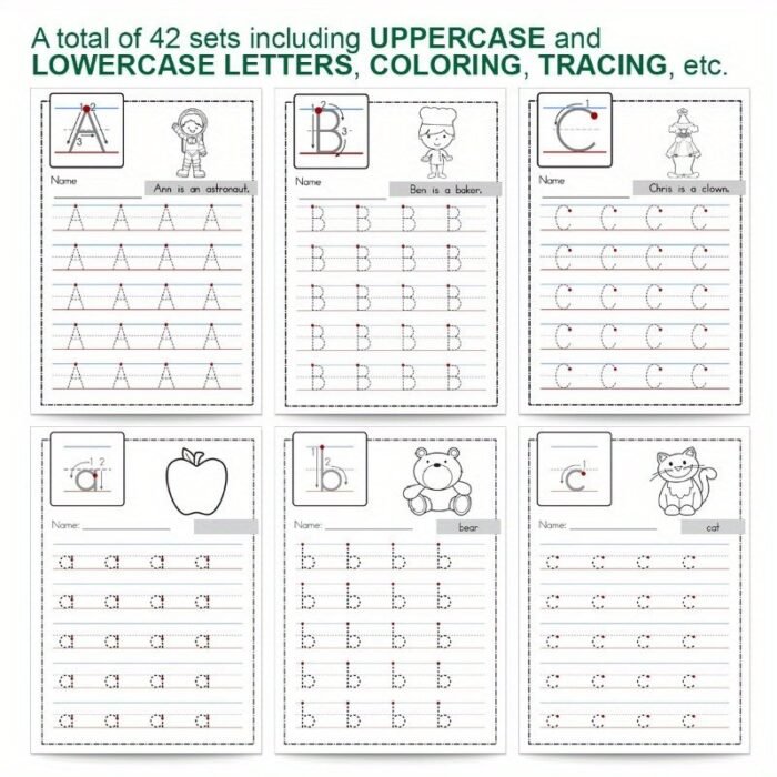 1Pc Unique And Engaging Alphabet Activity Book For Children: Easy-To-Follow Exercises That Promote Learning And Play - Image 9