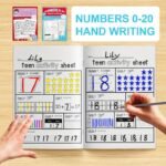 1Pc Kids Educational Number Activity Book By Zhidian International ? English Pre-K Handwriting Practice Workbook, Number Formation Sheets For Ages 5+, Publication Date 2024-05-01 - Image 3