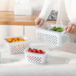 4Pcs/Set - Premium Leak-Proof Food Storage Containers, 2-Layer Airtight Design For Easy Meal Prep - Reusable & Stackable Kitchen Organizers - Perfect For Fruits, Vegetables, Meat & Grains - Image 6