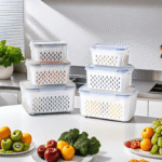 4Pcs/Set - Premium Leak-Proof Food Storage Containers, 2-Layer Airtight Design For Easy Meal Prep - Reusable & Stackable Kitchen Organizers - Perfect For Fruits, Vegetables, Meat & Grains - Image 2