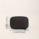 1Pc Mini Eva Electronics Organizer - Compact Travel Case For Phone Charger, Cables & Earbuds Portable Storage Pouch - Image 4