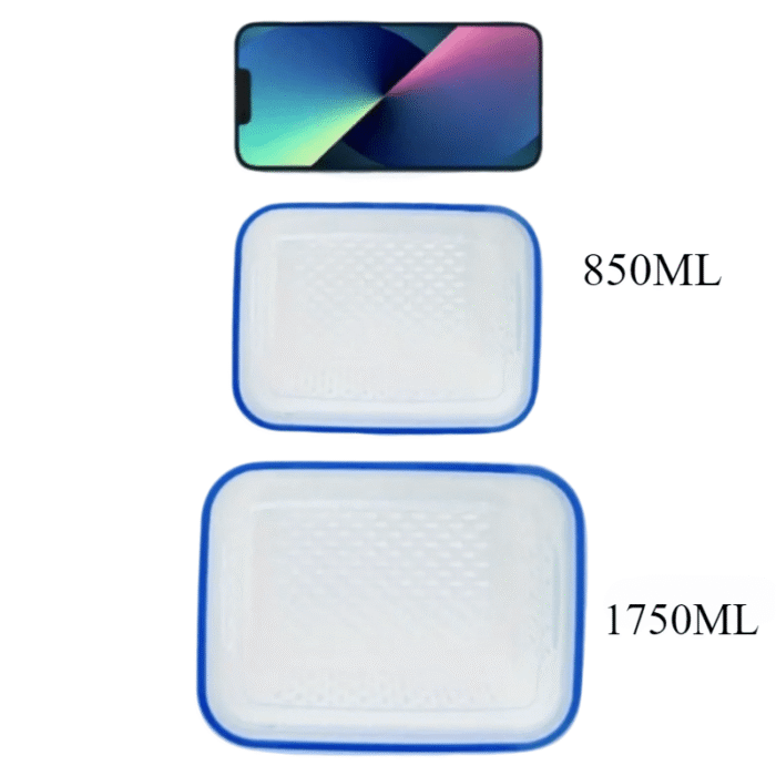 4Pcs/Set - Premium Leak-Proof Food Storage Containers, 2-Layer Airtight Design For Easy Meal Prep - Reusable & Stackable Kitchen Organizers - Perfect For Fruits, Vegetables, Meat & Grains - Image 4
