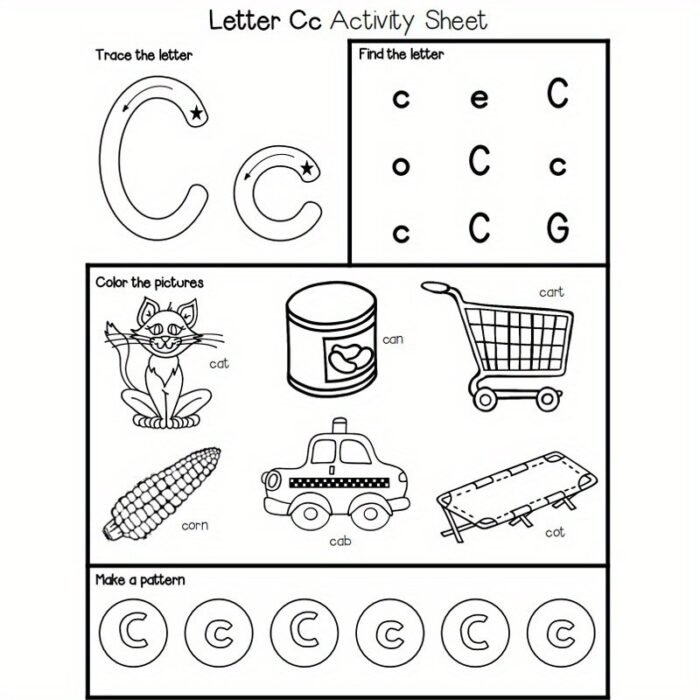 1Pc Alphabet Book Series Engaging Word Practice Sheets For Each Letter - Image 7