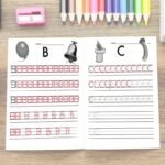 Alphabet Practice Workbook For Kids 5+ - Zhidian 1Pc Children'S Handwriting Improvement Four-Lined Grid Coloring Book - Educational English Letter Writing Learning Aid - Publication Date 2024-05-01 - Image 4