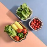 6-Piece Plastic Colander Set, Double-Layer Drain Basket, Reusable Kitchen Strainers For Rinsing Fruits And Vegetables, Multipurpose Kitchen Tools And Accessories - Image 5