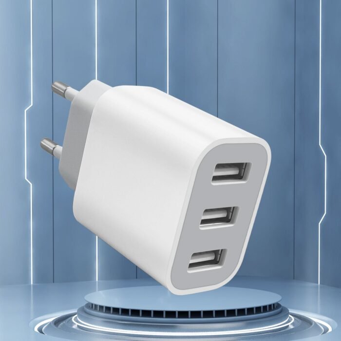 3 Port Quick Charger Usb Wall Charger, Charger Adapter, Plug Cube For Iphone 14 13 12 11 Pro Max 10 Se X Xs 8 Plus For Power Block Fast Charging Box Brick - Image 1