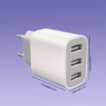 3 Port Quick Charger Usb Wall Charger, Charger Adapter, Plug Cube For Iphone 14 13 12 11 Pro Max 10 Se X Xs 8 Plus For Power Block Fast Charging Box Brick - Image 2