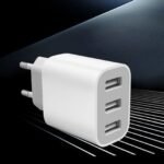 3 Port Quick Charger Usb Wall Charger, Charger Adapter, Plug Cube For Iphone 14 13 12 11 Pro Max 10 Se X Xs 8 Plus For Power Block Fast Charging Box Brick
