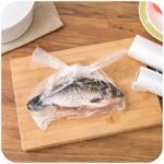 100Pcs Large Transparent Disposable Food Storage Bags - Leakproof, Freezer-Safe For Supermarket & Convenience Store Use - Image 9