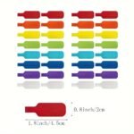 32Pcs Multicolor Cable Ties With Write-On Feature - Durable Cord Labels For Organization & Identification, No Battery Required - Image 6