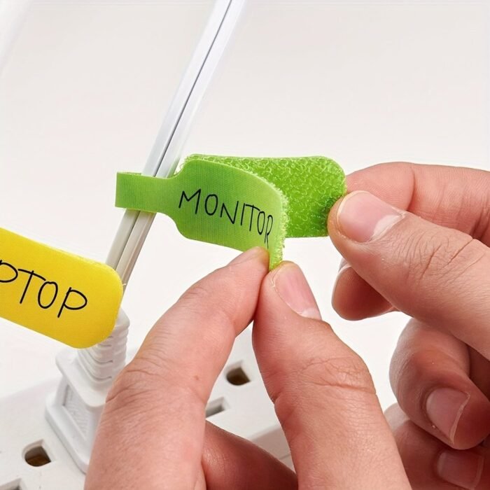32Pcs Multicolor Cable Ties With Write-On Feature - Durable Cord Labels For Organization & Identification, No Battery Required - Image 5