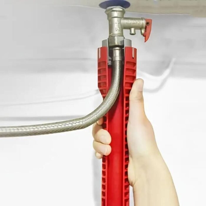 1Pc High-Grade 5-In-1 Multifunctional Sink Wrench - Durable Plastic, Universal Fit For Faucet And Bathroom Installation - Image 11