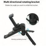 360? Anti-Shake Phone Tripod Mount ? Portable Adjustable Smartphone Holder For Live Streaming & Photography | Perfect Gift For Content Creators - Image 7