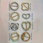 6Pcs Sparkling Rhinestone Hollow T-Shirt Clips - Fashionable Alloy Buttons Suitable For Men And Women. - Image 4