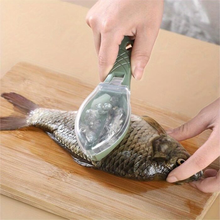 Easy-Clean Plastic Fish Scale Remover - Kitchen Gadget For Quick Scaling & Skinning, Essential Cooking Tool - Image 2