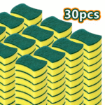 12Pcs Kitchen Cleaning Sponges - Anti-Scratch, Green & Yellow, Multi-Use For Dishes, Countertops, And More, Dish Scrubber Sponge - Image 5