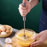 Cordless Handheld Blender - Heavy-Duty Stainless Steel Blending Stick With Portable Design, No Electricity Needed For Baking, Cooking, Smoothies, Mayonnaise - Perfect For Home, Travel, Camping - Easy-Clean Kitchen Tool, Cooking Accessory, Sleek Handle Design, Durable Kitchenware - Image 2