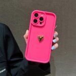 3D Golden Love Frosted Mobile Phone Case For Iphone 16 15 14 13 12 11 Pro Max Xs Xr 7 8 Plus Se 2020 - Image 5