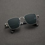 Retro Punk Glasses Square Metal Frame Retro Fashion Punk Steam Style Glasses, Men'S And Women'S Party Decorative Eyewear - Image 4