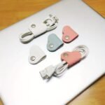 10-Pack Heart-Shaped Faux Leather Cable Straps, Multi-Color Headphone & Headset Cable Organizer, Non-Battery Cable Management Clips, Unisex Cable Fixator Set - Image 2