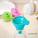 1Pc Flexifunnel Collapsible Silicone Funnel - Flexible & Space-Saving Design For Kitchen & Restaurant Use - Ideal For Pouring Liquids, Jams, Beans - Random Color - Image 3