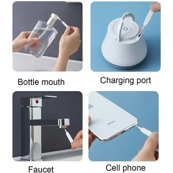 15Pcs Usb-C Dust Plug Set, With Keyboard Cleaning Brush, Dust Port Cover And Nylon Brush Cleaner, Suitable For Mobile Phones And Computers - Image 8