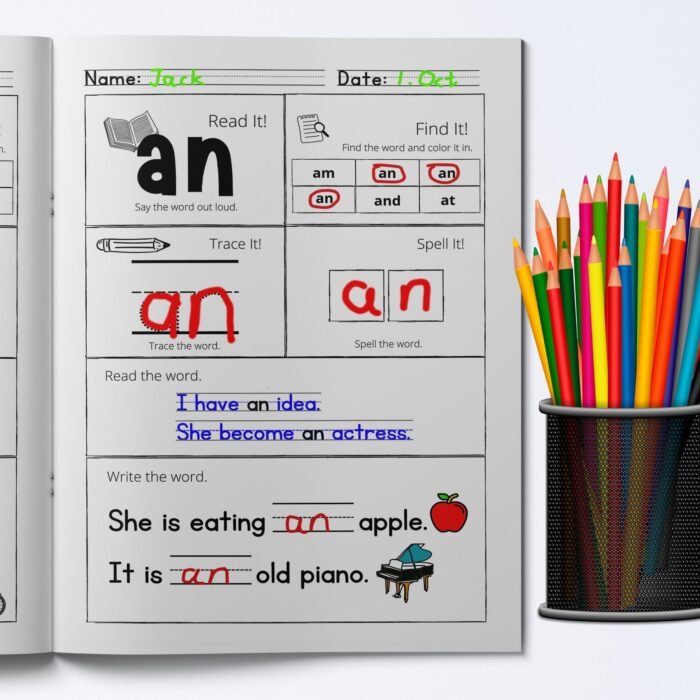 Alphabet Word Coloring Fun: A Creative Workbook For Kids To Learn Abcs, Practice Words, And Enjoy Coloring - Image 1
