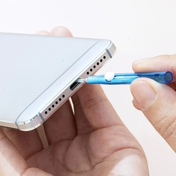 4Pcs Mobile Phone Retractable Cleaning Set, Multi-Functional Mobile Phone And Earphone Cleaning Kit, Mobile Phone Cleaning, Repair And Restoration Of Mobile Phone And Tablet Charging Ports, Lightning Cable And Connectors, Easy To Store And Carry Design - Image 1