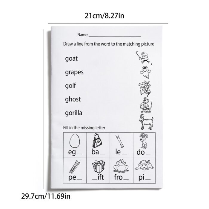 A Fun And Simple Alphabet Workbook For Children Featuring Abcs And Phonics. - Image 3