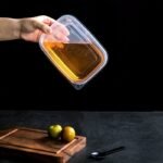 10Pcs Clear Plastic Food Storage Containers With Blue Lids - Stackable, Reusable, Perfect For Kitchen Organization - Ideal For Grains, Meats, Fruits, Vegetables - Dishwasher & Microwave Safe - Image 10