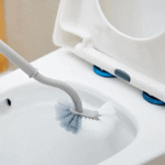 1Pc Heavy-Duty Toilet Brush With Long Handle - Manual Bathroom, Kitchen, Car Cleaner - Deep Groove Cleaning Head, Non-Slip Grip - Durable Plastic Construction - Space-Saving Design For Tight Spaces - Ideal For Home, Office, Travel - No Power Needed, Home Hygiene, Ergonomic Grip, Sturdy Build, Cleaning Tool, Home Cleaners, Toilet Brush - Image 7