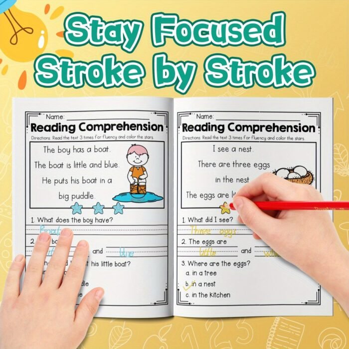 Spring Reading Comprehension Workbook For Beginning Readers: Short Stories With Picture Clues, Questions, And Writing Practice | 24 Pages Of Fun Seasonal Literacy Activities - Image 4
