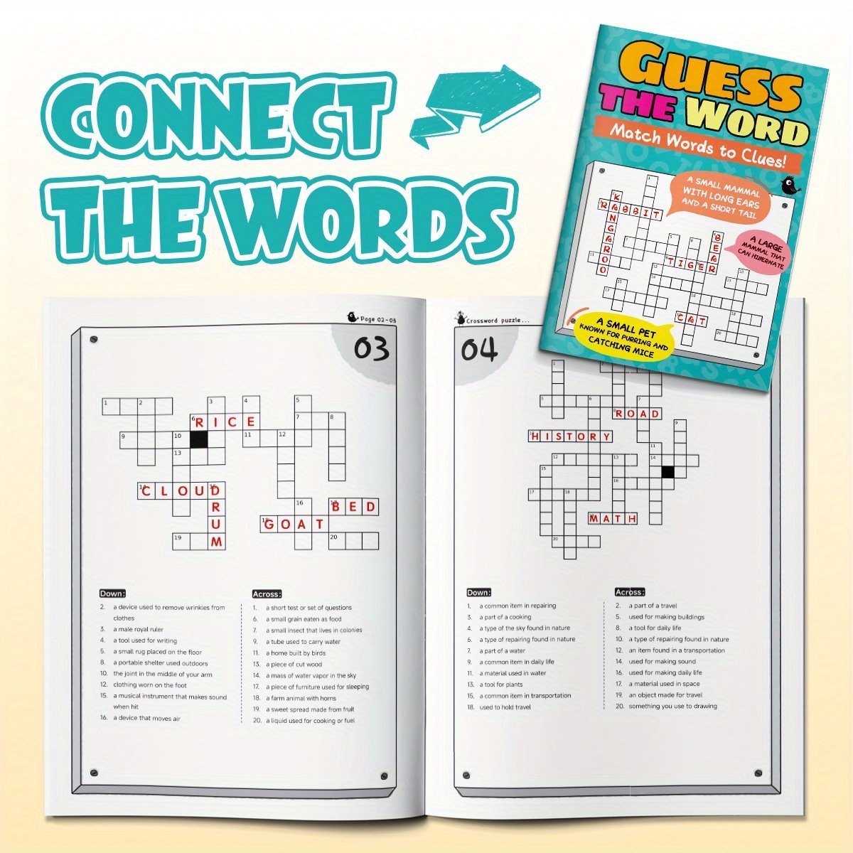 product-open-759cd35cc1a34cbb869fd805b716a774-goods.jpeg Early Learning Word Guessing Books Fun Word Guessing Activity For Kids, Boost Vocabulary And Cognitive Skills - Image 1